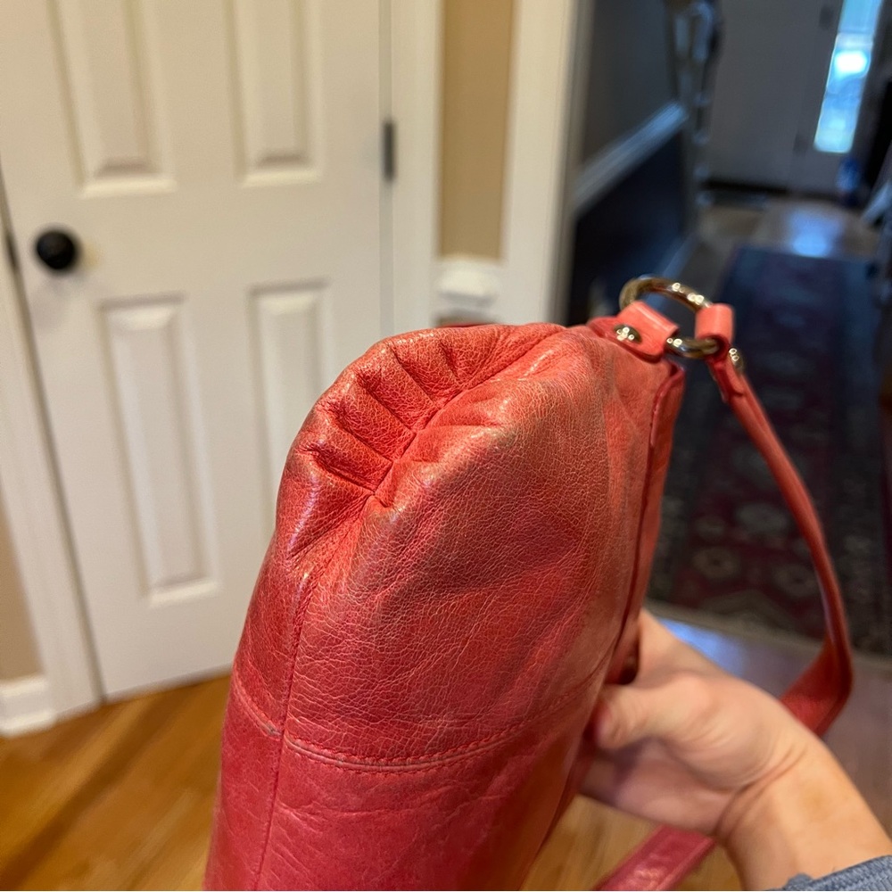 Vintage Y2K Coach Pink Shoulder Bag Layla 18160 Camelia Poppy Leather Purse - Picture 7 of 14